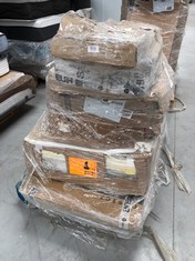 PALLET OF FURNITURE WHICH MAY BE BROKEN AND INCOMPLETE INCLUDING DRAWER UNIT.
