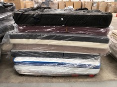 6 X MATTRESSES OF VARIOUS MODELS AND SIZES WHICH MAY BE DIRTY OR SCUFFED.