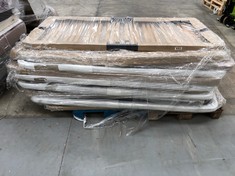 PALLET OF FURNITURE MAY BE BROKEN AND INCOMPLETE INCLUDING UPHOLSTERED BASES.