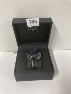 MENS TALIS CO 7120 CHRONOGRAPH WATCH – MOON PHASE MOVEMENT – GENUINE LEATHER STRAP