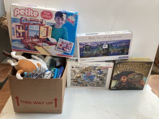 BOX OF ITEMS INC HIGH QUALITY COLLECTION PANORAMA PUZZLE