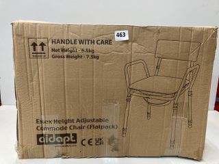 ESSEX HEIGHT ADJUSTABLE COMMODE CHAIR (FLATPACK)