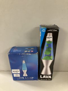 2 X ASSORTED LAVA LAMPS