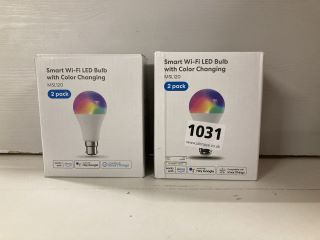2 X SMART WIFI LED BULBS WITH COLOR CHANGING