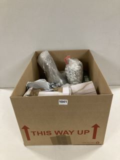 BOX OF ASSORTED ITEMS TO INCLUDE TAILCAS GU10 DIMMABLE LED BULBS