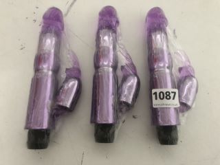 3 X ADULT SEX TOY VIBRATOR IN PURPLE (18+ ID REQUIRED)