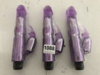 3 X ADULT SEX TOY VIBRATOR IN PURPLE (18+ ID REQUIRED)
