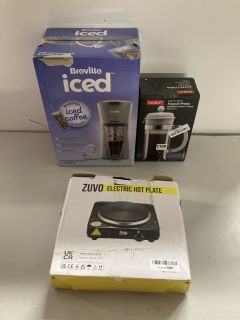 3 X ASSORTED ITEMS TO INCLUDE BODUM FRENCH PRESS