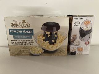 2 X ASSORTED ITEMS TO INCLUDE SALTER HEALTHY POPCORN MAKER