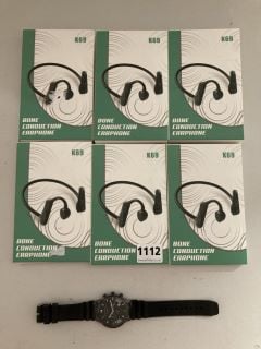 QTY OF ASSORTED ITEMS TO INCLUDE K69 BONE CONDUCTION EARPHONES