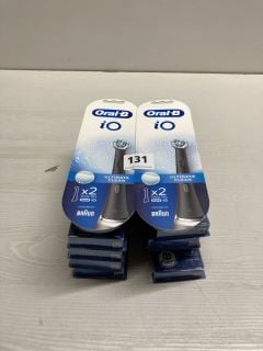 QTY OF ASSORTED ORAL-B TOOTHBRUSH HEADS TO INCLUDE IO ULTIMATE CLEAN