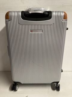 SWISS MILITARY TRAVEL SUITCASE IN GREY