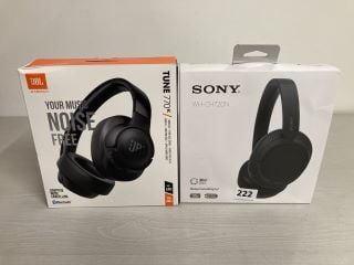 2 X ASSORTED HEADSETS TO INCLUDE SONY WH-CH720N