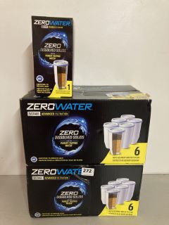 QTY OF ASSORTED ZEROWATER ITEMS TO INCLUDE REPLACEMENT WATER FILTERS