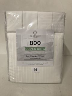 BOUTIQUE LIVING 800 THREAD COUNT EGYPTIAN COTTON 6 PIECE BED SET