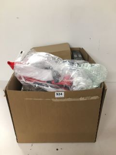 BOX OF ASSORTED ITEMS TO INCLUDE SALTER ELECTRONIC MILL SET