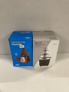 2 X ASSORTED CHOCOLATE FOUNTAINS TO INCLUDE SALTA