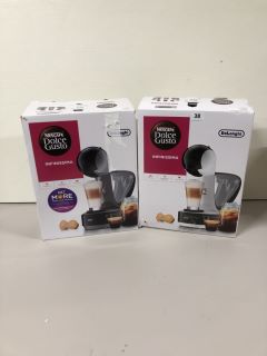 2 X DELONGHI INFINISSIMA DOLCE GUSTO COFFEE MACHINES