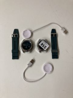 2 X PRIMETIMES WATCH FACES, WITH SILICONE STRAPS & CHARGERS