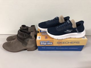 2 PAIRS OF FOOTWEAR TO INCLUDE SKECHERS SIZE 6