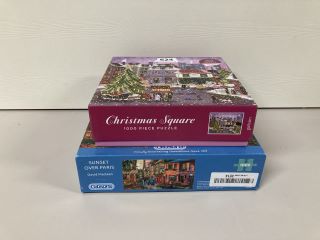 2 X PUZZLES INCLUDING GIBSONS SUNSET OVER PARIS
