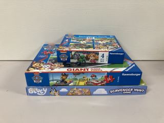 3 X CHILDRENS PUZZLES INCLUDING BLUEY