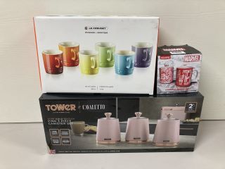 3 X ITEMS INC TOWER CAVALETTO CANISTER SET