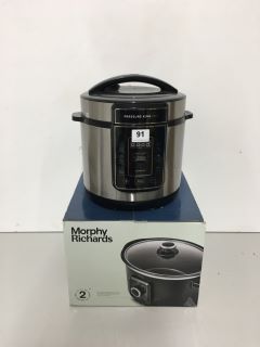 MORPHY RICHARDS SLOW COOKER AND A PRESSURE KING PRO PRESSURE COOKER