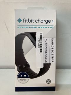 FITBIT CHARGE 4 ADVANCED FITNESS TRACKER + GPS (NO CHARGE CABLE,DAMAGED STRAP)