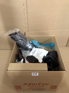 BOX OF ASSORTED ITEMS INC UNBRANDED WIRED EARPHONES