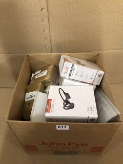 BOX OF ASSORTED ITEMS INC WIRELESS BONE CONDUCTION HEADPHONES