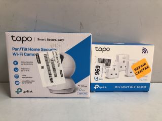 2 X TAPO ITEMS INC PAN/TILT HOME SECURITY WI-FI-CAMERA