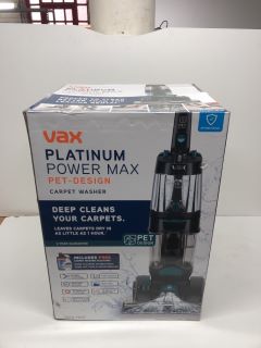 VAX PLATINUM POWER MAX PET-DESIGN CARPET WASHER