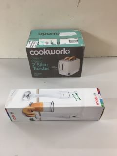 2 X ASSORTED ITEMS INC COOKWORKS TOASTER