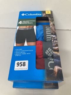 2 X PACKS OF COLUMBIA MENS BOXERS