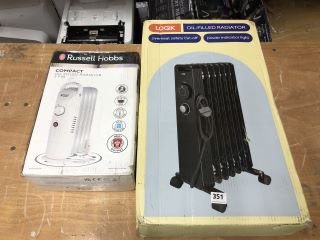 2 X ASSORTED ITEMS INC RUSSELL HOBBS OIL FILLED RADIATOR