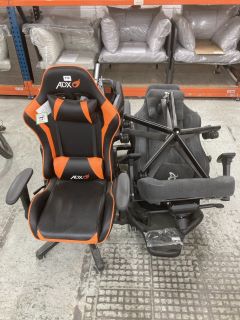4 X ASSORTED GAMING CHAIRS (PARTS)