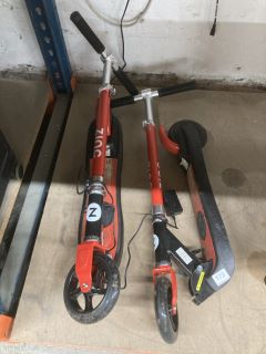 2 X ZINC ELECTRIC SCOOTERS