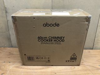 ABODE 60CM CHIMNEY COOKER HOOD - STAINLESS STEEL