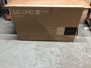 LG 55" SMART TV MODEL: 55UR73 (POWERS ON)