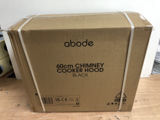 ABODE 60CM CHIMNEY COOKER HOOD - BLACK MODEL: ASCH60318