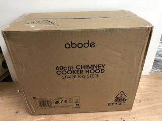 ABODE 60CM CHIMNEY COOKER HOOD - BLACK MODEL: ASCH60318