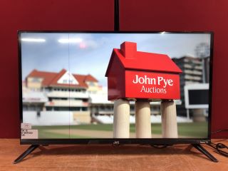 JVC 32" SMART 4K HDR LED TV MODEL LT-32CR230 (WITH STAND, NO REMOTE, LINE ON SCREEN, WITH BOX)