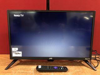 JVC 24" LED TV MODEL LT-24CR230 (WITH STAND, WITH REMOTE, SCREEN FAULT, WITH BOX)