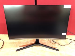 SAMSUNG 27" MONITOR MODEL C27R500FHP (WITH STAND, NO POWER SUPPLY, SCREEN FAULT, WITH BOX)
