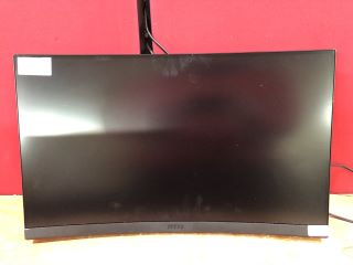 MSI 27" MONITOR MODEL G274QPF (NO STAND, NO POWER SUPPLY, BROKEN POWER POINT ON BACK ,UNTESTED, SALVAGE, WITH BOX)