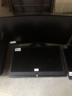 3 X ASSORTED MONITORS TO INC HP 24" (SMASHED/SALVAGE/SPARES)