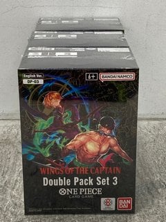 3 X BOXES OF BANDAI NAMCO WINGS OF THE CAPTAIN DOUBLE PACK SET 3 ONE PIECE CARD GAMES: LOCATION - E0
