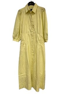 ME+EM SMART MAXI SHIRT DRESS WITH BELT IN CITRONELLE - UK 8 - RRP £295.00: LOCATION - A*