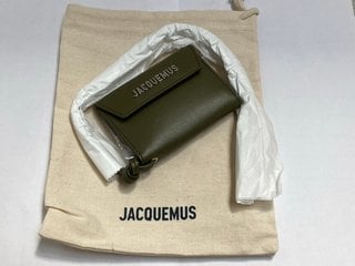 JACQUEMUS NECK POUCH IN KHAKI - RRP £360.00: LOCATION - A*